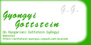 gyongyi gottstein business card
